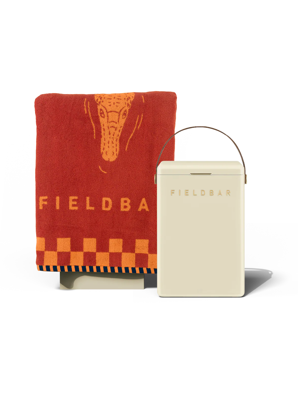 Drinks Box & Towel Bundle / Safari White
