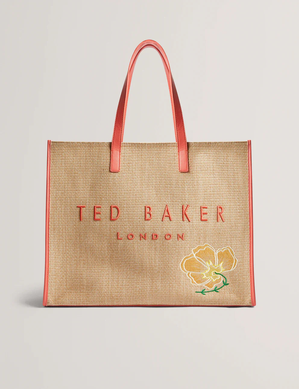 Women's FLORAFF-Floral Applique Extra Large Icon Bag Ted Baker South Africa Bellabags