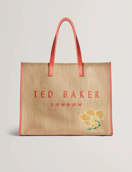 Women's FLORAFF-Floral Applique Extra Large Icon Bag Ted Baker South Africa