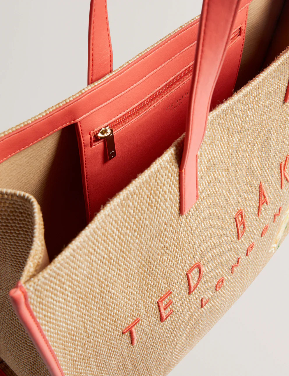 Women's FLORAFF-Floral Applique Extra Large Icon Bag Ted Baker South Africa Bellabags