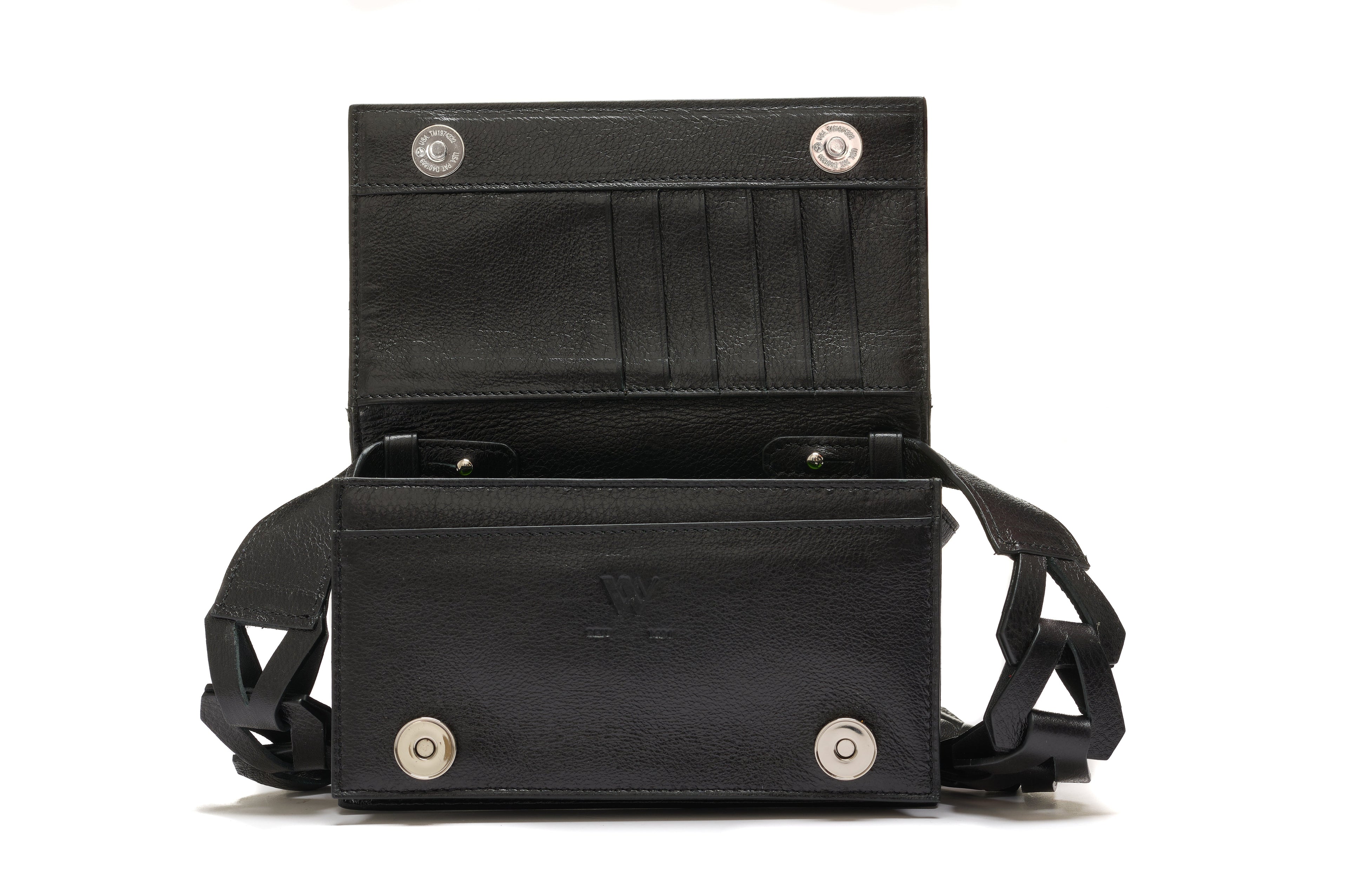 Black Georgia Crocodile Leather Clutch Bag Bellabags Bellabags