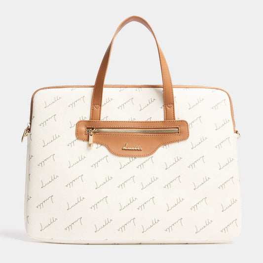 Monogram Print Laptop Bag - By Luella - Invoque