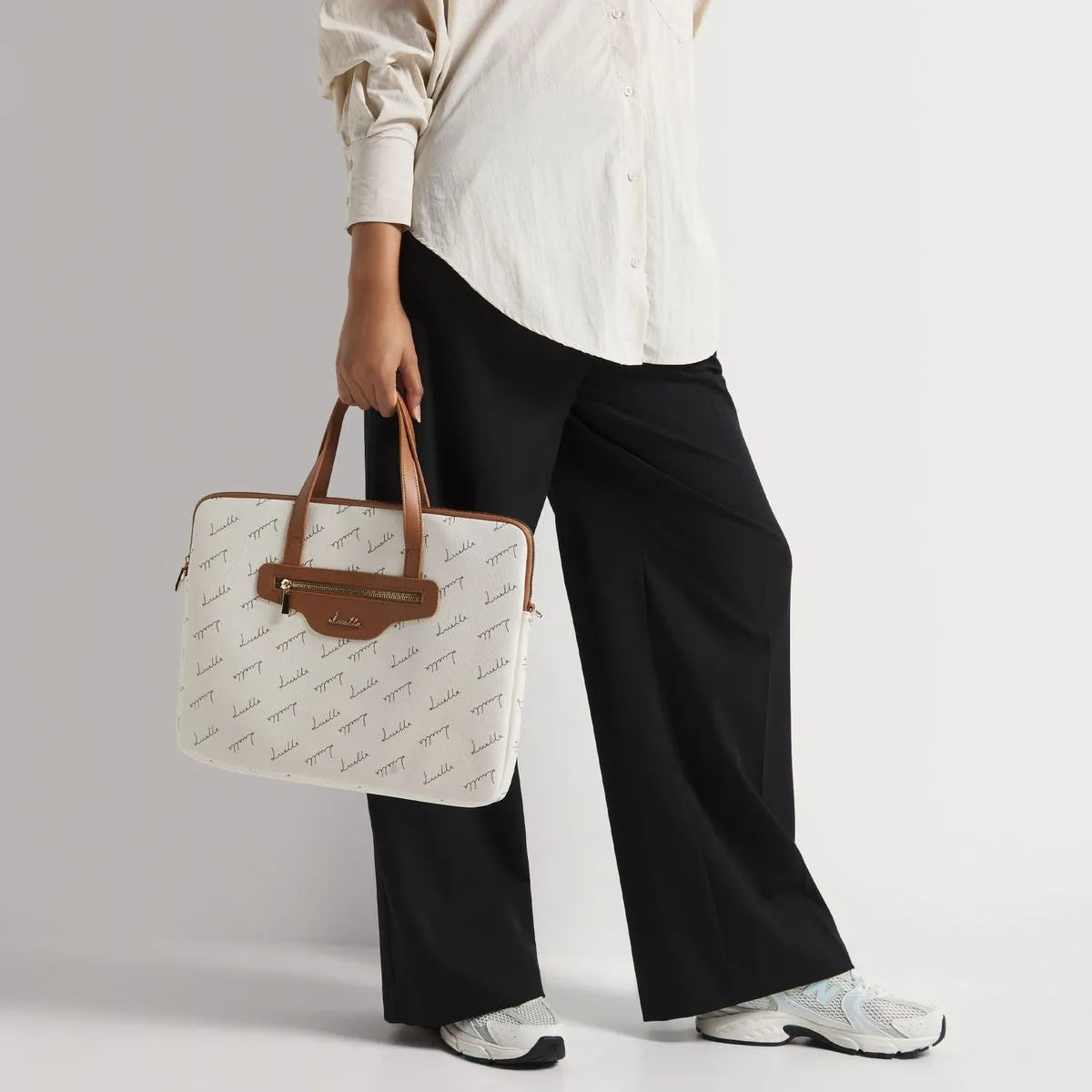Monogram Print Laptop Bag - By Luella - Invoque