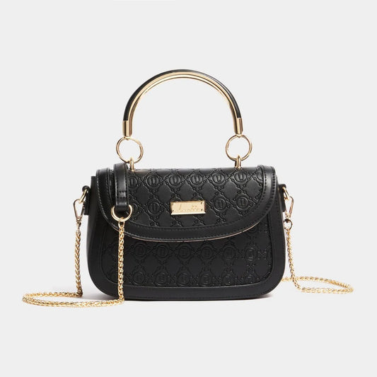 Metal Handle Embroidered Mini Crossbody Bag - By Luella - Invoque