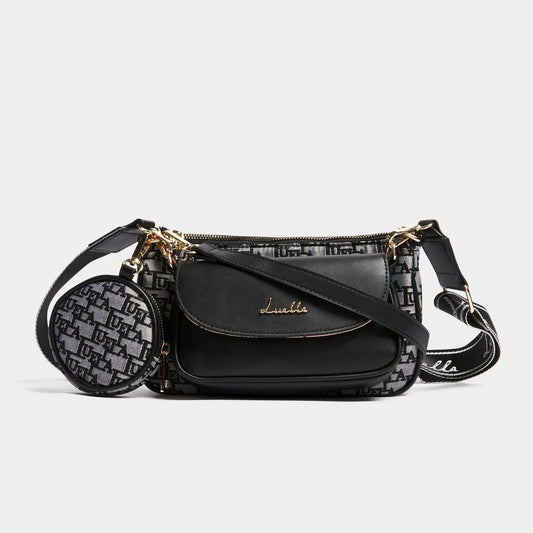 Jacquard Removable Pouch Crossbody Bag - By Luella - Invoque