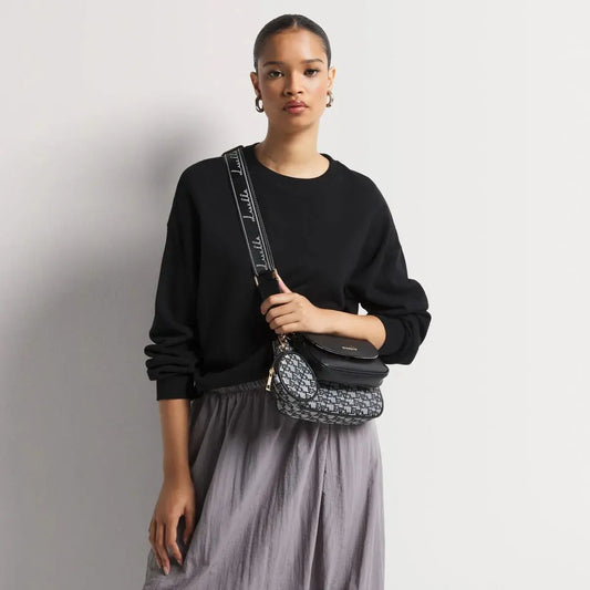 Jacquard Removable Pouch Crossbody Bag - Bellabags Luella