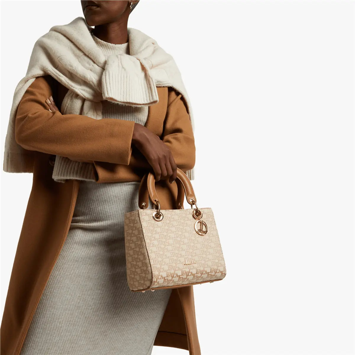 Jaquard Branded Mini Tote Bag - Bellabags Luella