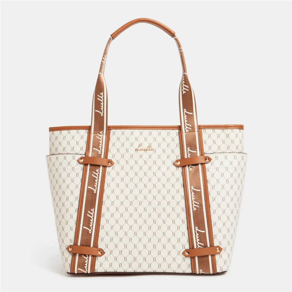 Logo Strap Side Pocket Shopper - Bellabags Luella