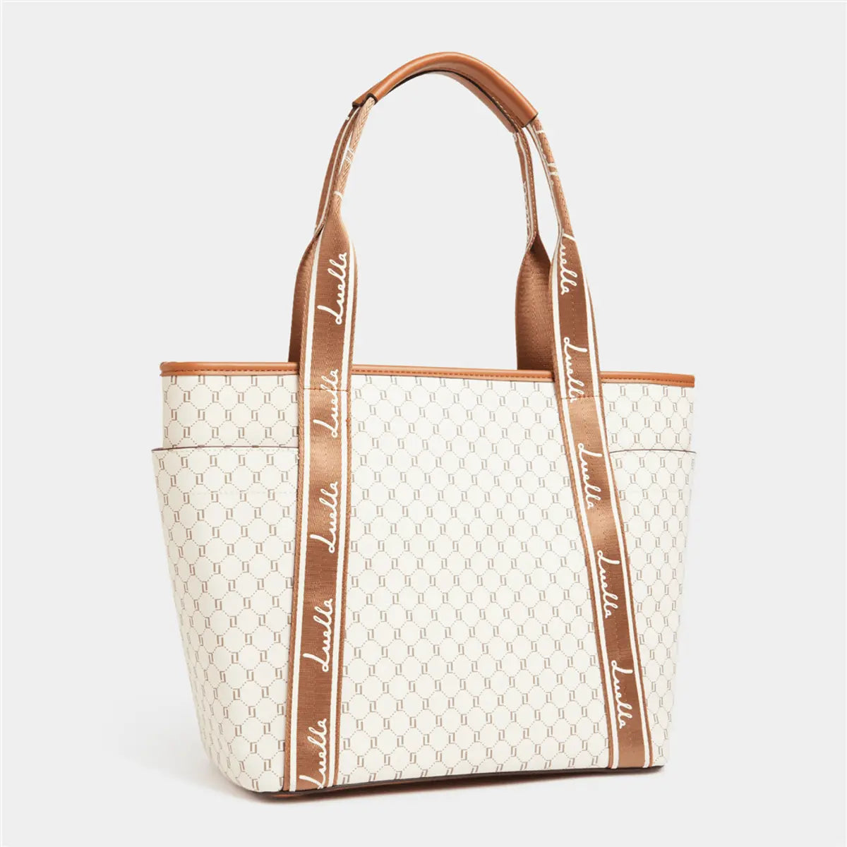 Logo Strap Side Pocket Shopper - Bellabags Luella