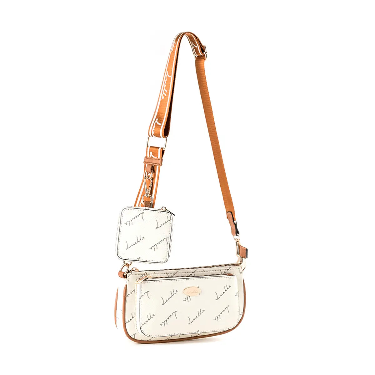 Crossbody Bag with Logo Print - Bellabags Luella