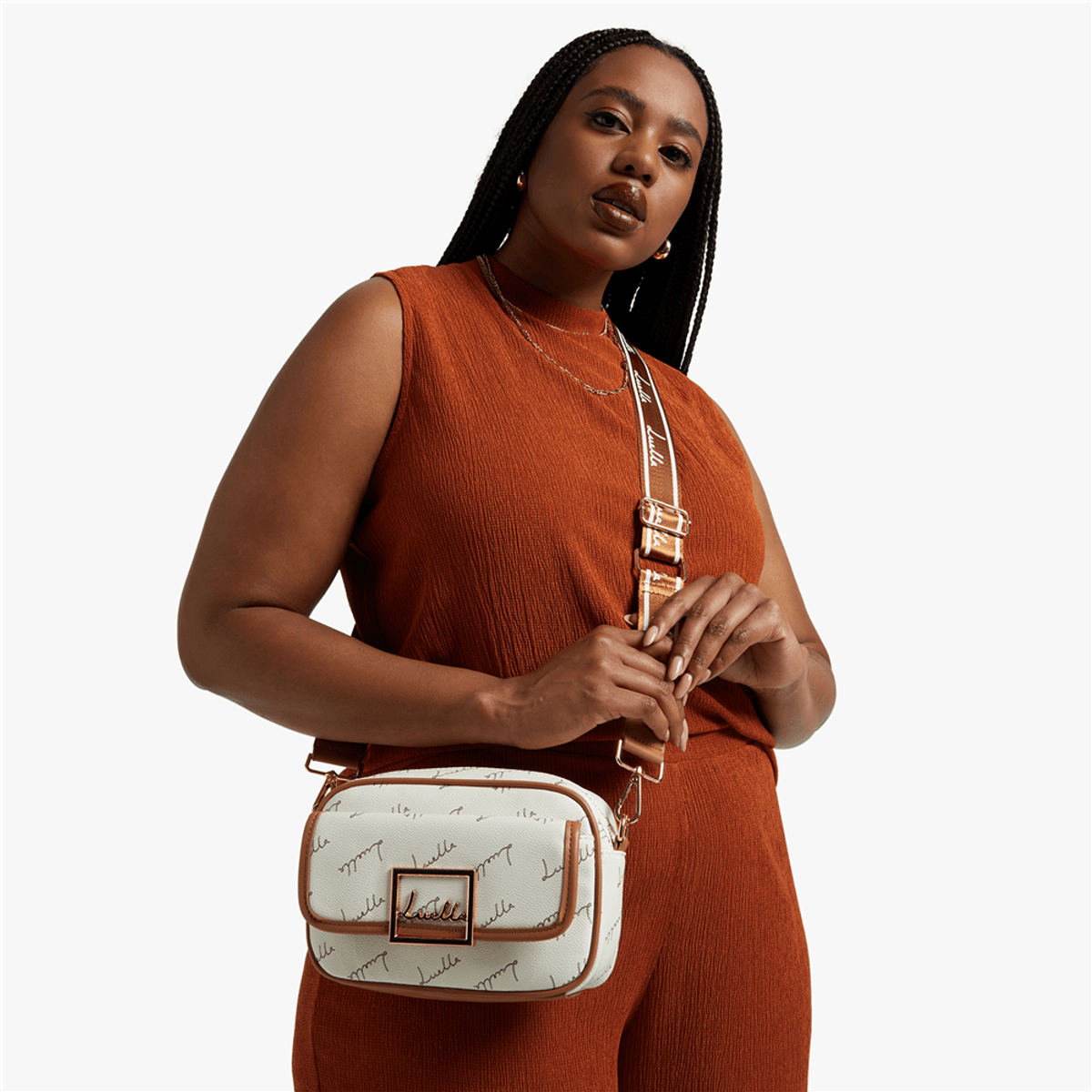 Multi Strap Jacquard Camera Bag - By Luella - Invoque