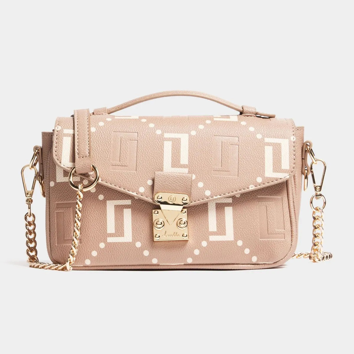 Monogram Print Lock Crossbody Bag - By Luella - Invoque