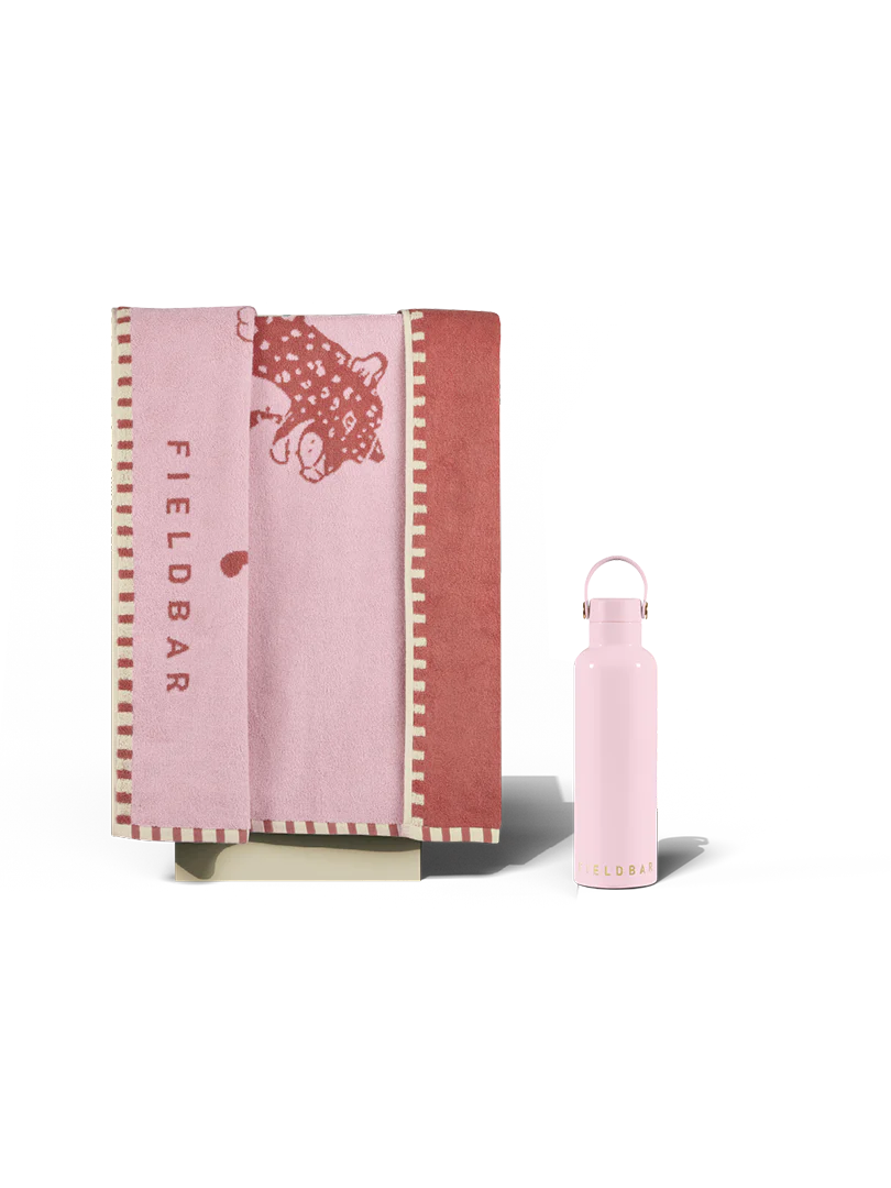 Field Bottle & Towel Bundle / Nellie Pink