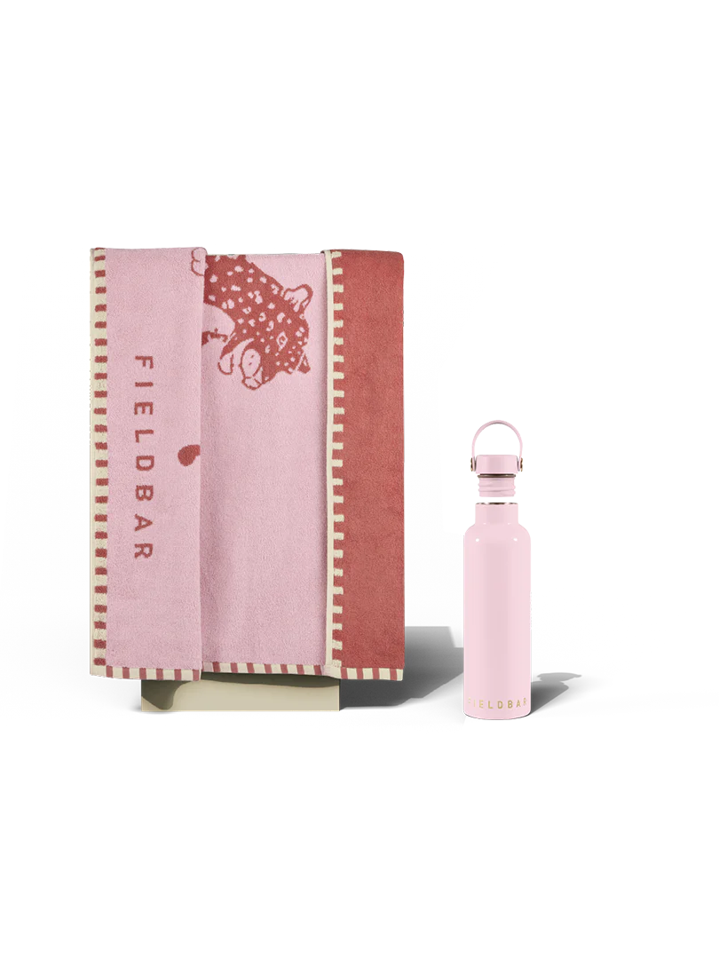 Field Bottle & Towel Bundle / Nellie Pink