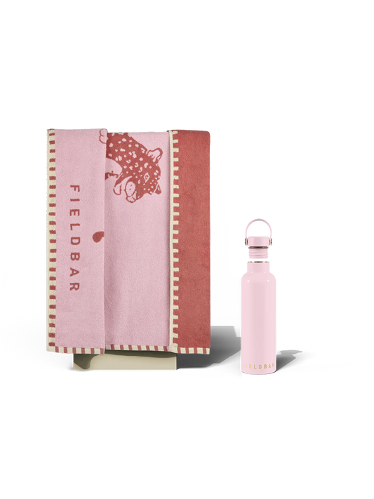 Field Bottle & Towel Bundle / Nellie Pink