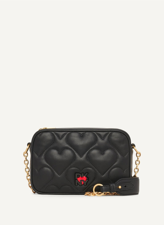 HEART OF NY QUILTED CAMERA BAG WITH CHAIN - By DKNY - Invoque
