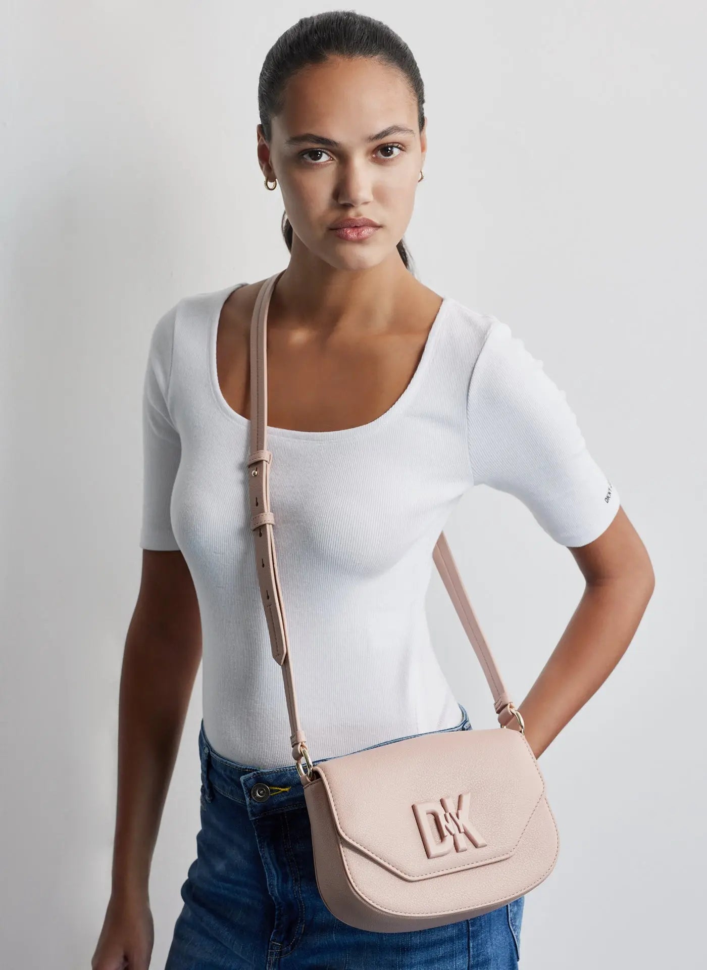 SEVENTH AVENUE MEDIUM FLAP CROSSBODY - Bellabags DKNY