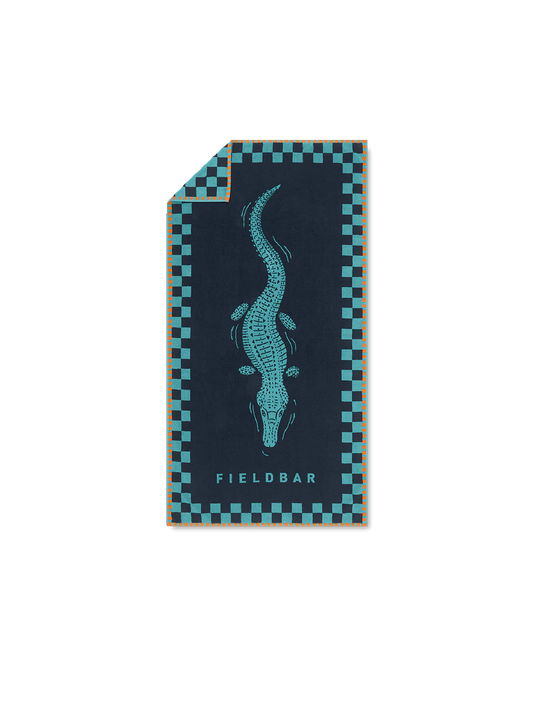 Seabed Beach & Bath Towel / Sea Boat Blue