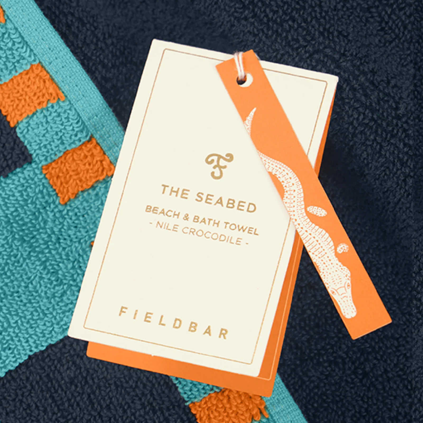 Seabed Beach & Bath Towel / Sea Boat Blue