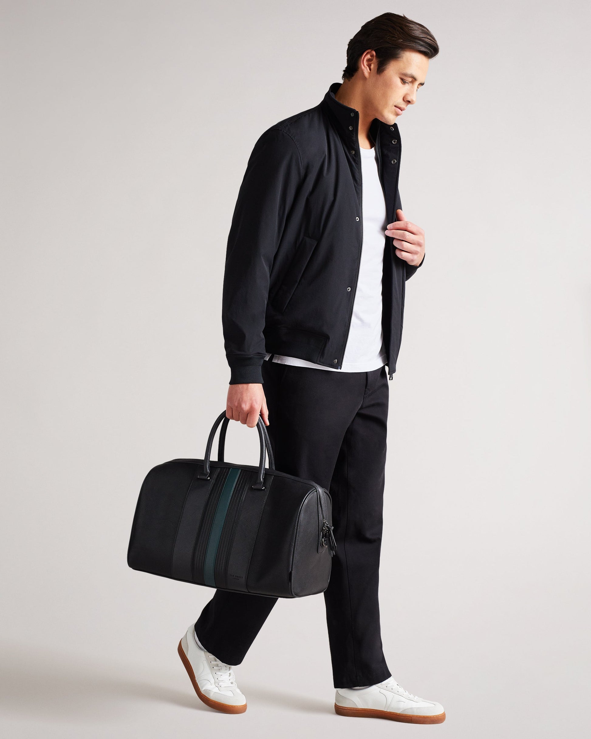 Men's Evyday-Striped Pu Holdall Black Ted Baker South Africa