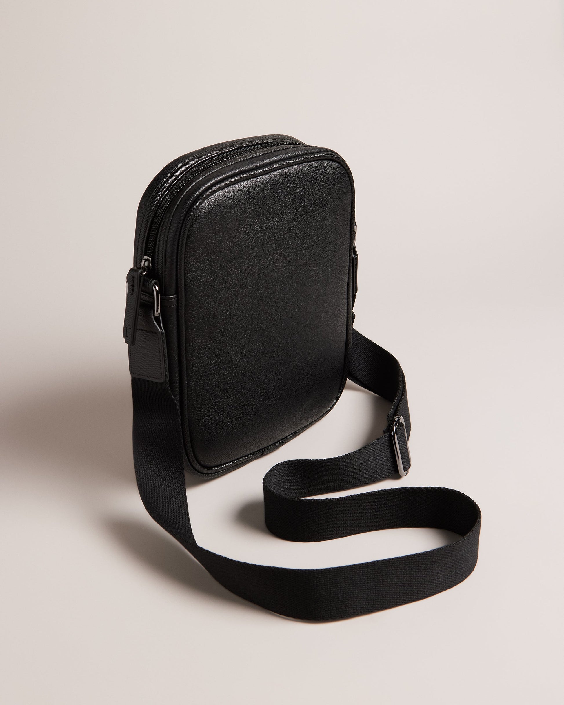 Men's Waydon-House Check Pu Flight Bag Black Ted Baker South Africa