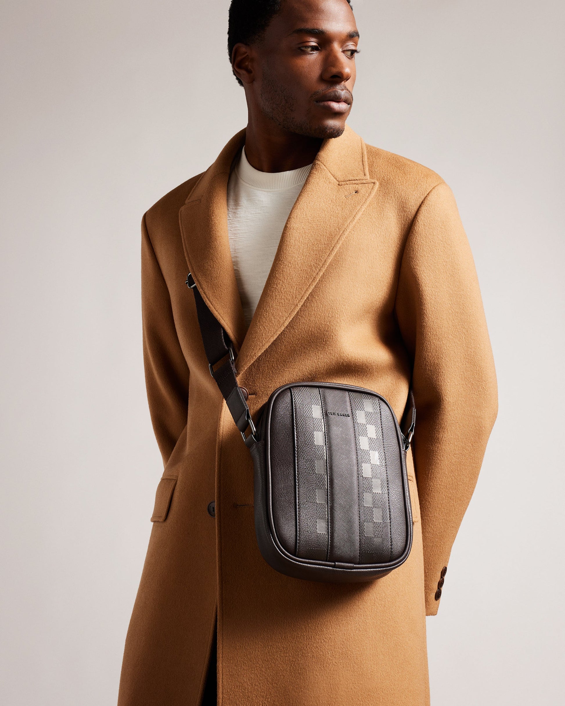 Men's Waydon-House Check Pu Flight Bag Brn-Choc Ted Baker South Africa