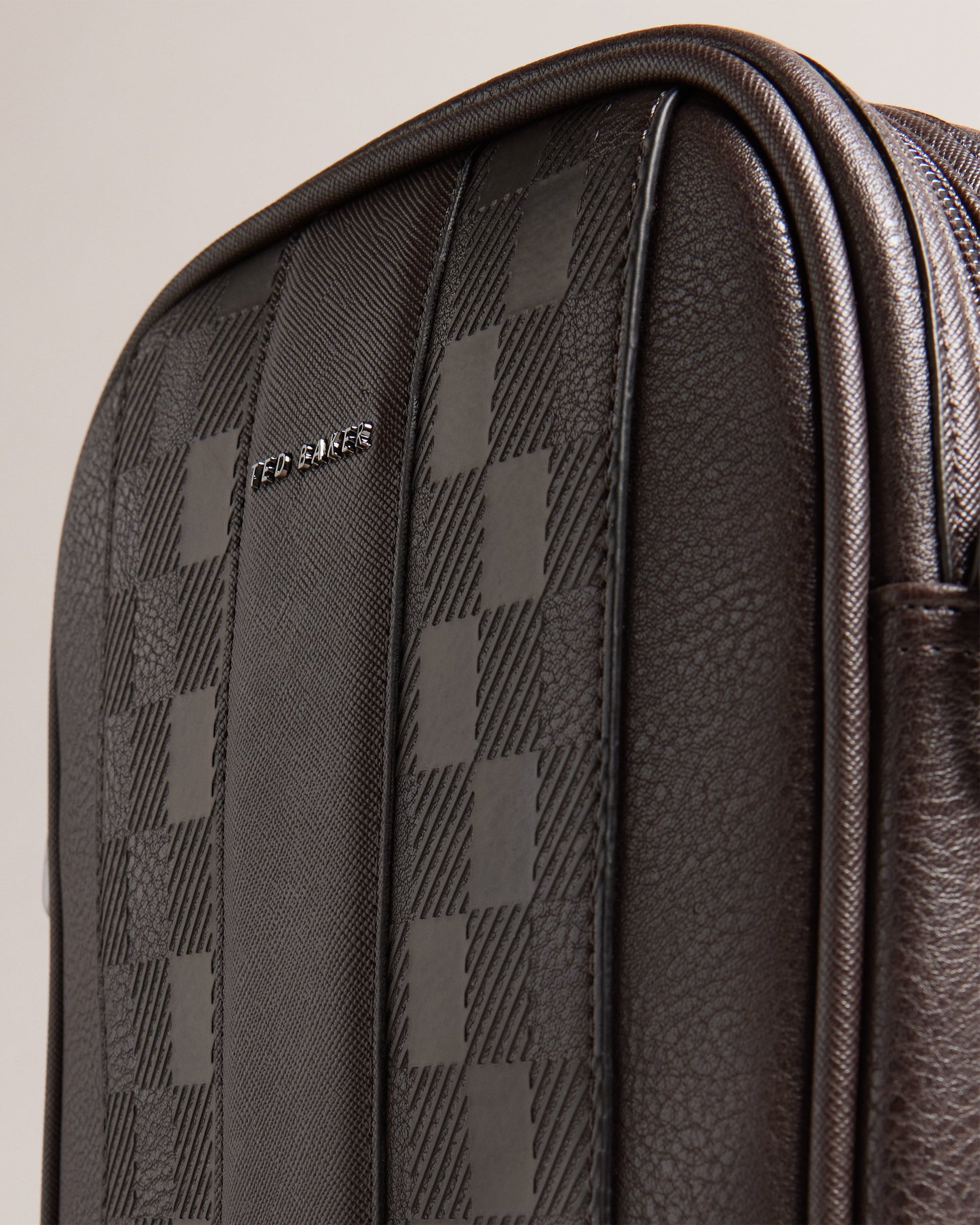 Men's Waydon-House Check Pu Flight Bag Brn-Choc Ted Baker South Africa