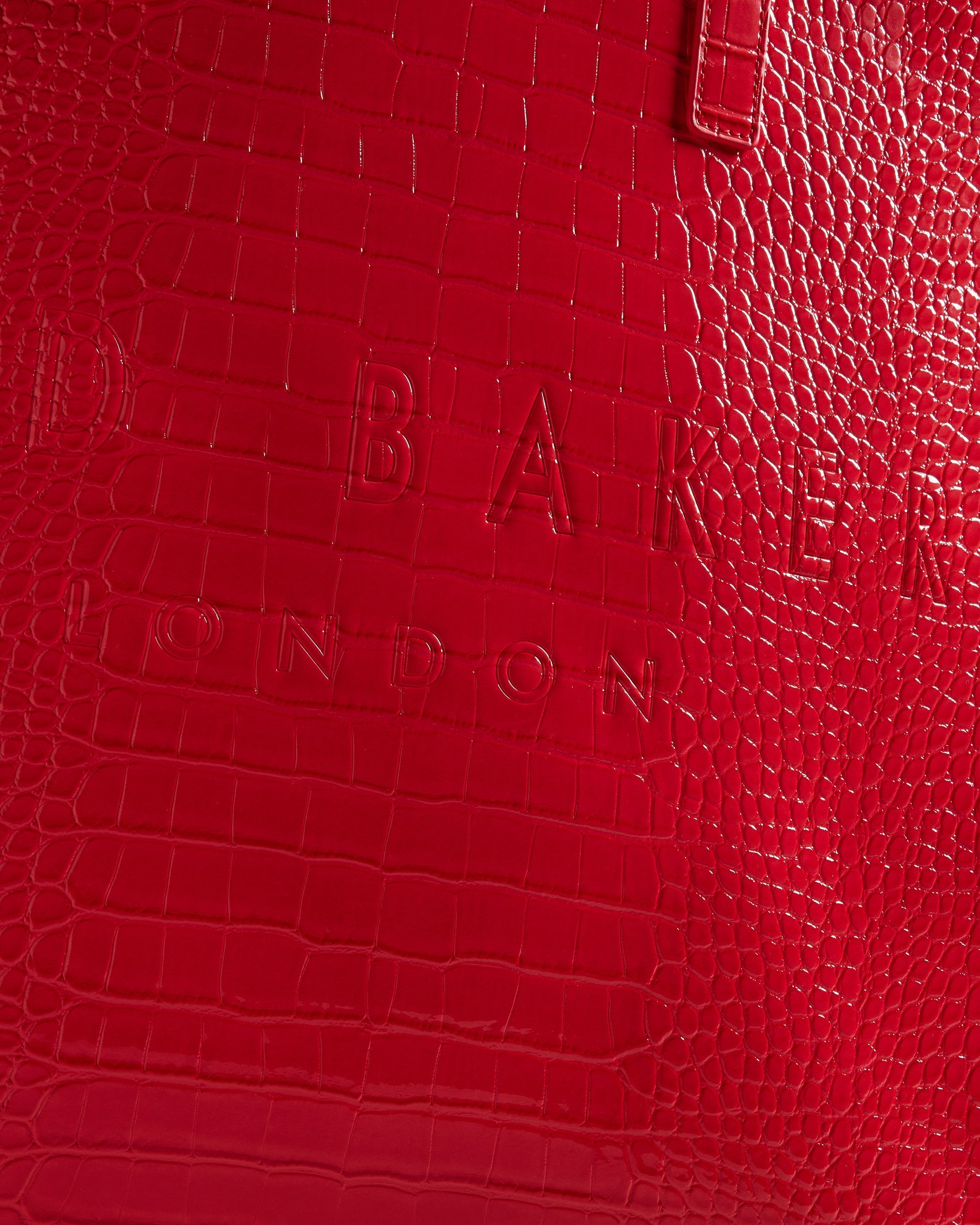 Women's Allicon-Croc Effect Extra Large Icon Bag Coral Ted Baker Bellabags