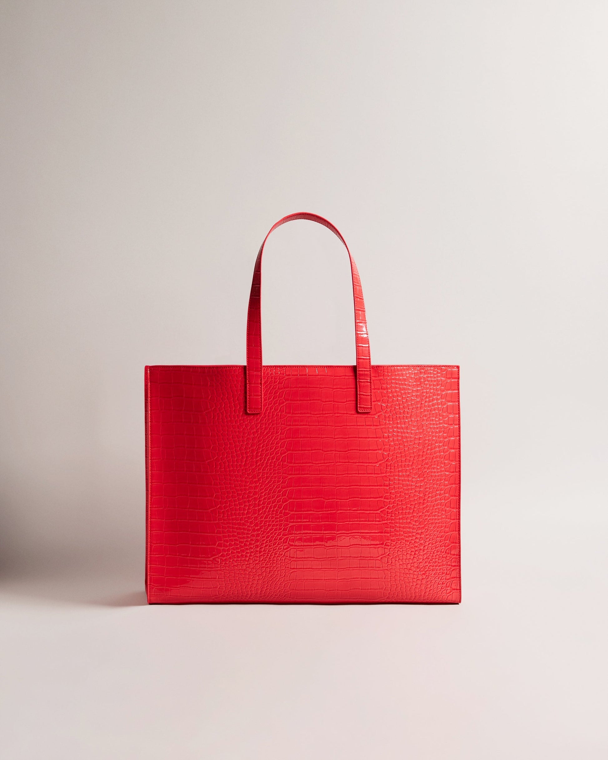 Women's Allicon-Croc Effect Extra Large Icon Bag Coral Ted Baker South Africa