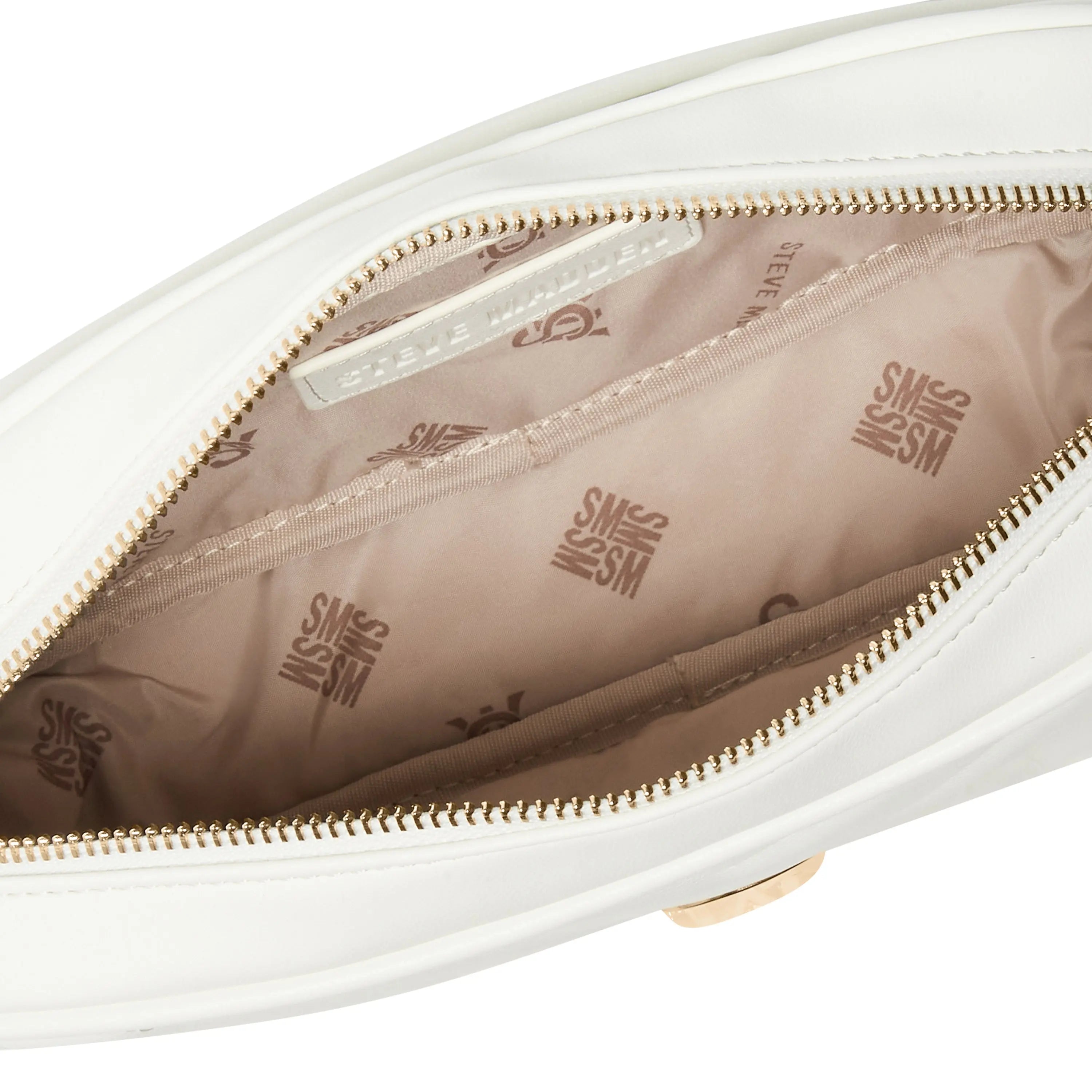 BZIRIA WHITE/GOLD - Bellabags STEVE MADDEN