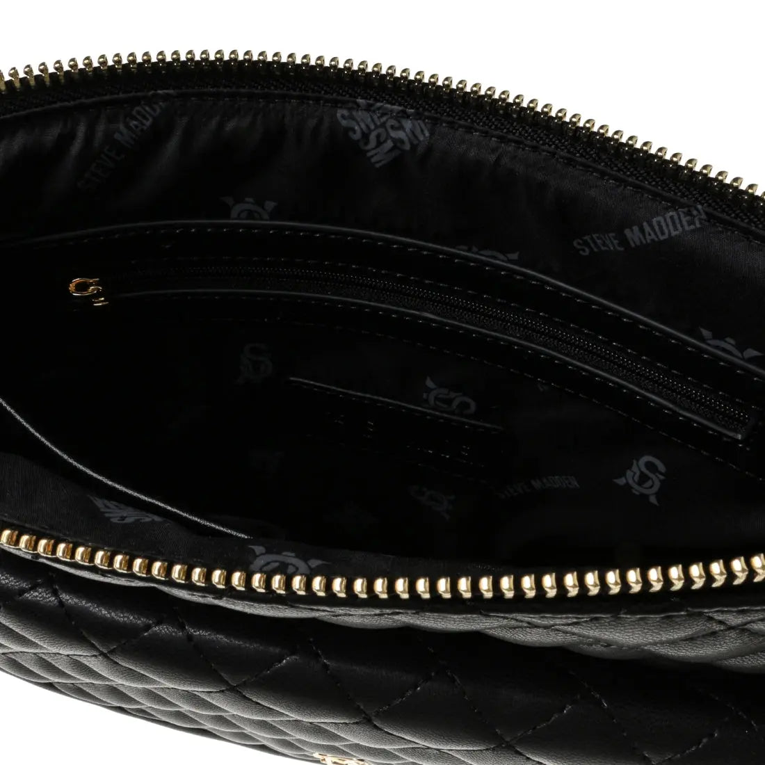 BFLAT BLACK/GOLD - Bellabags STEVE MADDEN