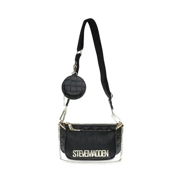 BURGENTL BLACK/BLACK - Bellabags STEVE MADDEN