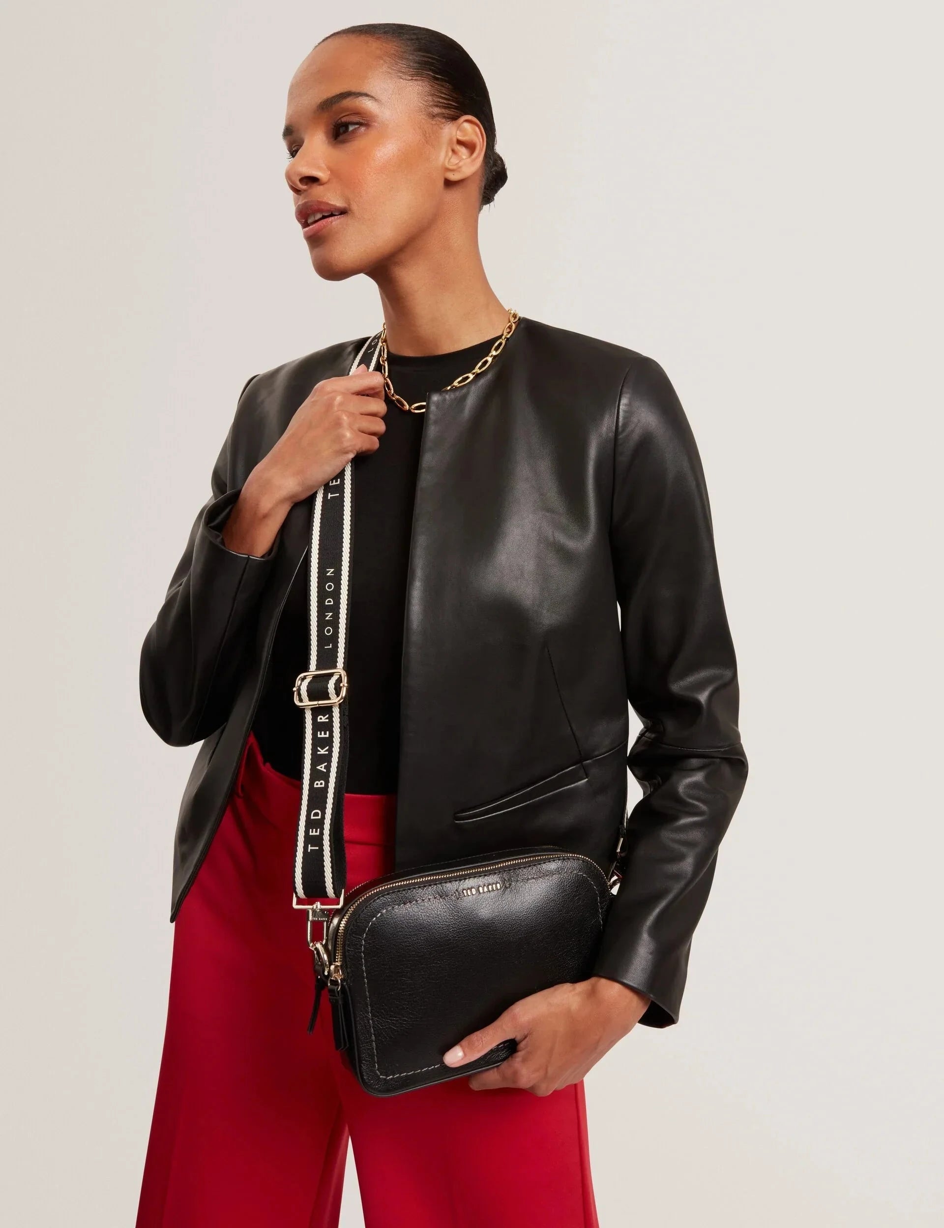 LUCEELE: Webbing Leather Crossbody Bag Ted Baker South Africa