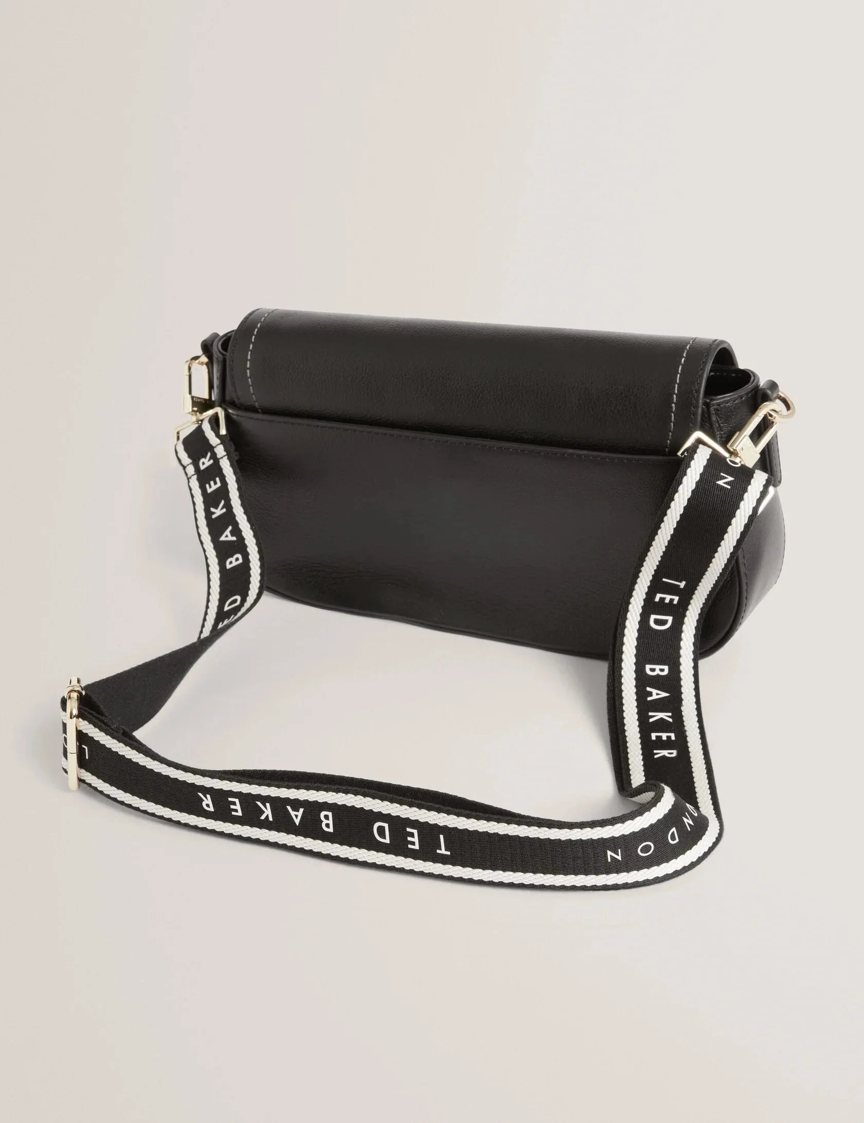 LOUIIZE: Webbing Leather Flapover Crossbody Bag Ted Baker South Africa