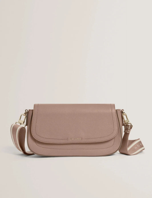 LOUIIZE: Webbing Leather Flapover Crossbody Bag Ted Baker South Africa