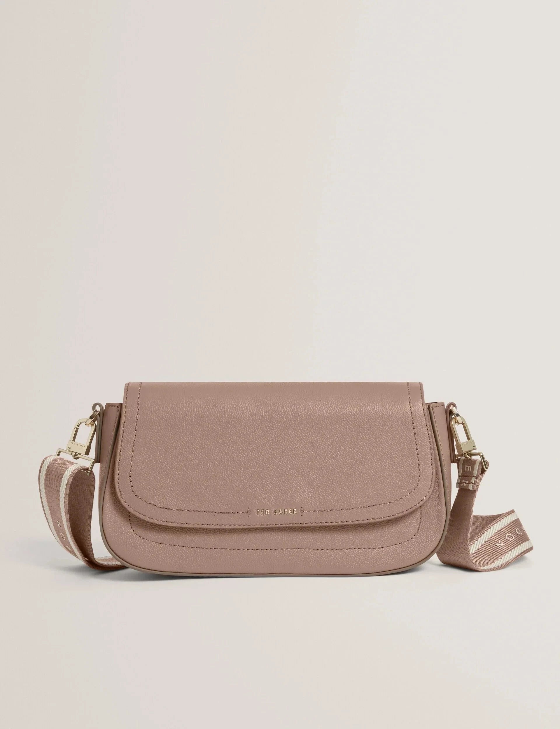 LOUIIZE: Webbing Leather Flapover Crossbody Bag Ted Baker South Africa