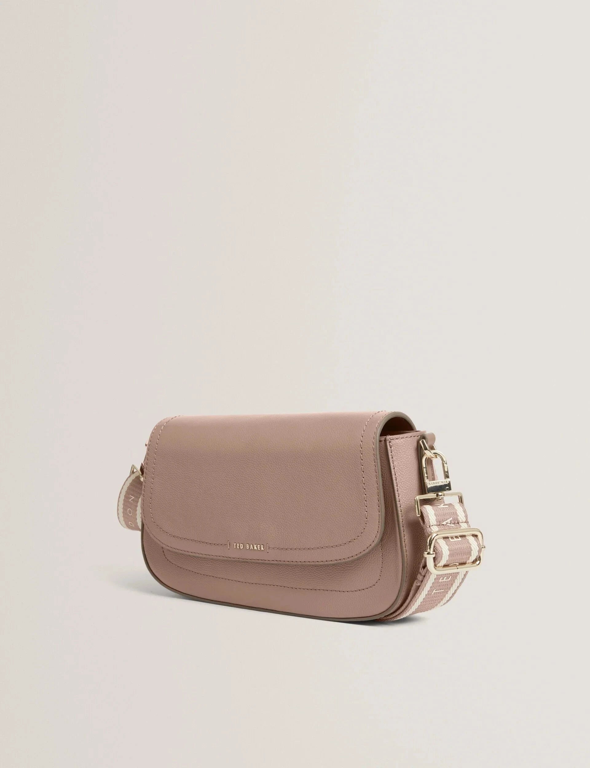 LOUIIZE: Webbing Leather Flapover Crossbody Bag Ted Baker South Africa