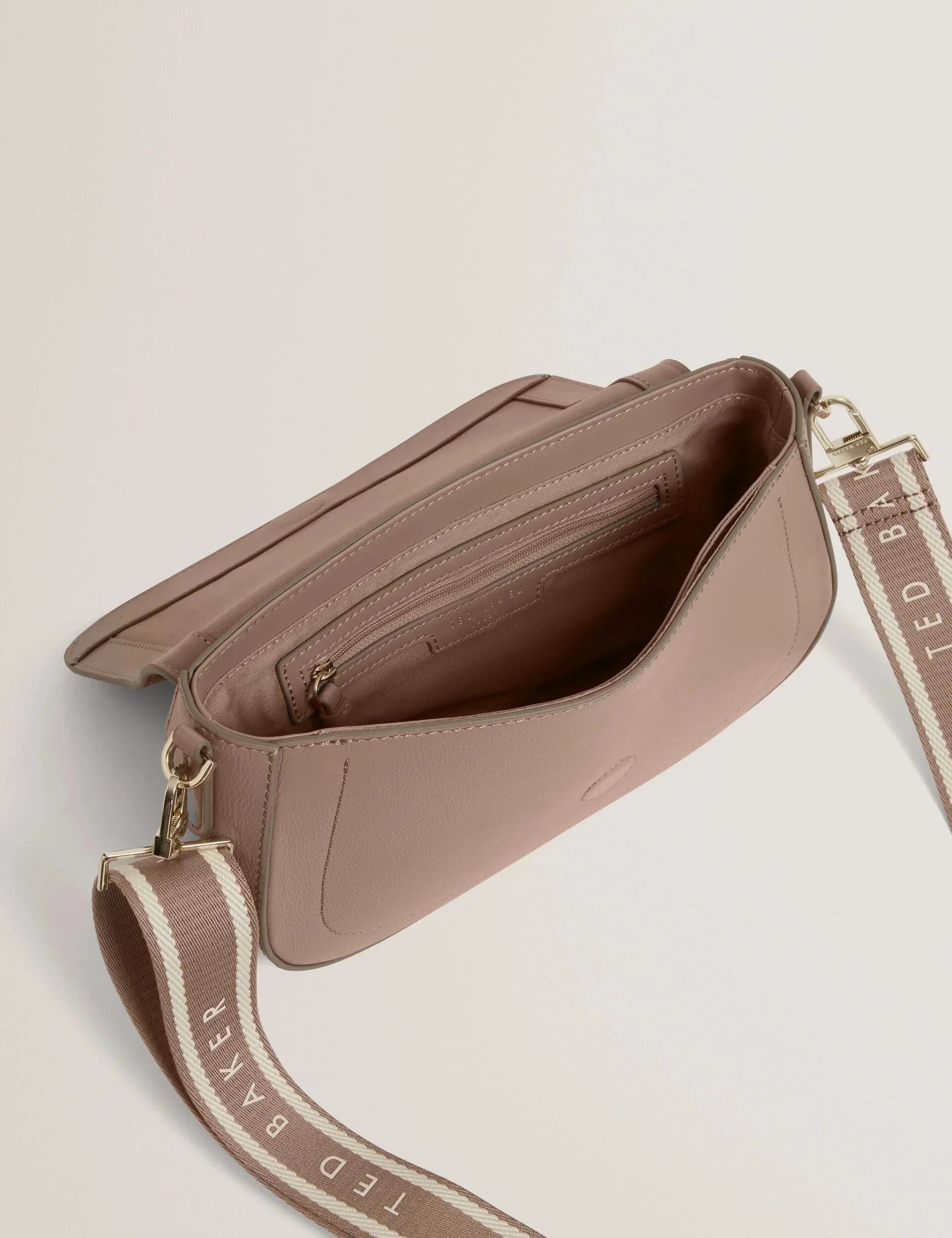 LOUIIZE: Webbing Leather Flapover Crossbody Bag Ted Baker South Africa