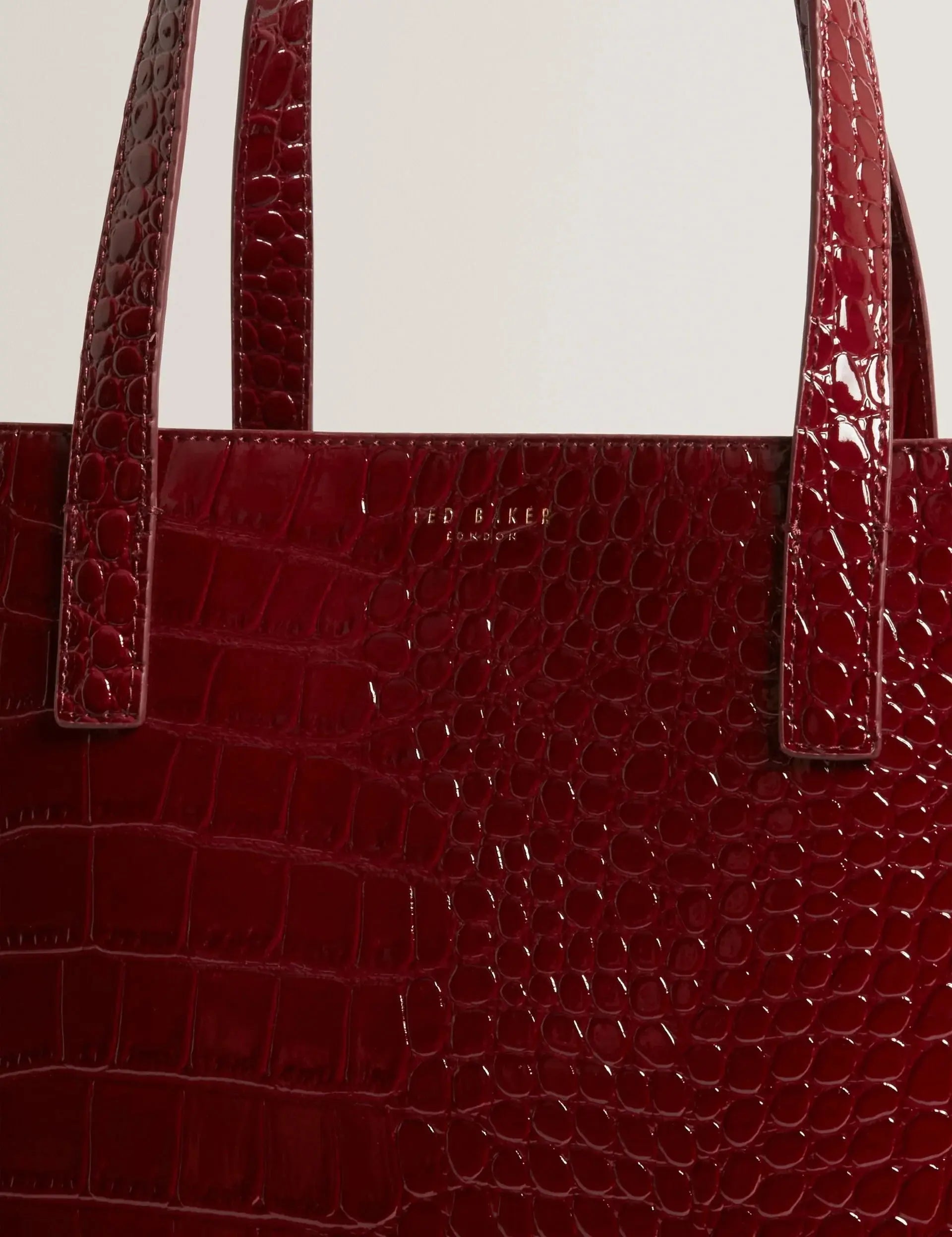 WELLMA: Croc Effect Extra Large Icon Bag - Bellabags Ted Baker