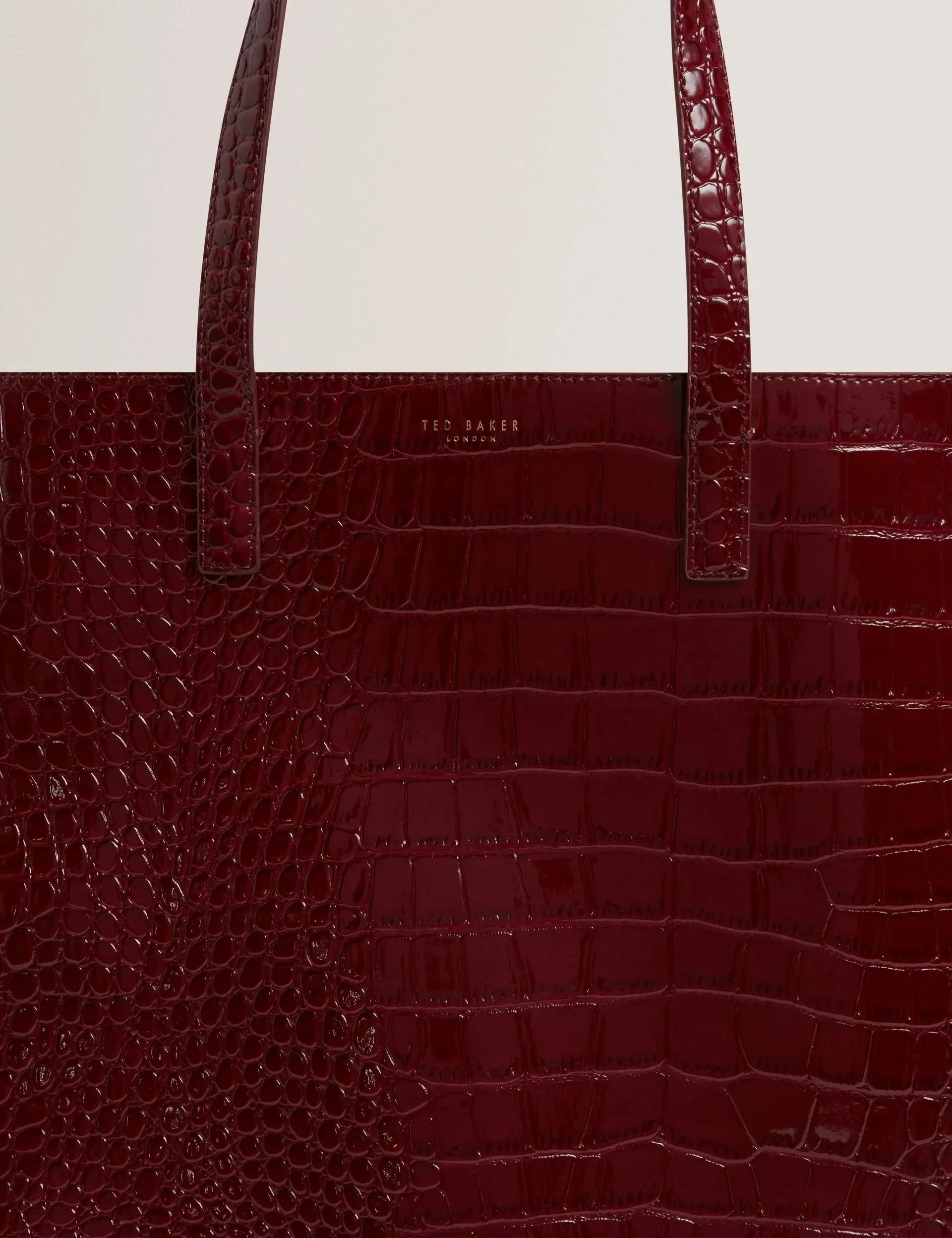 WENELLA: Croc Effect Large Icon Bag - Bellabags Ted Baker