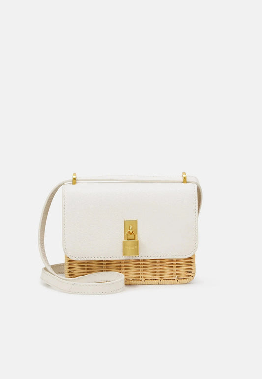 Women's REEGENT-Padlock Detail Rattan Xbody Bag Ecru Ted Baker South Africa