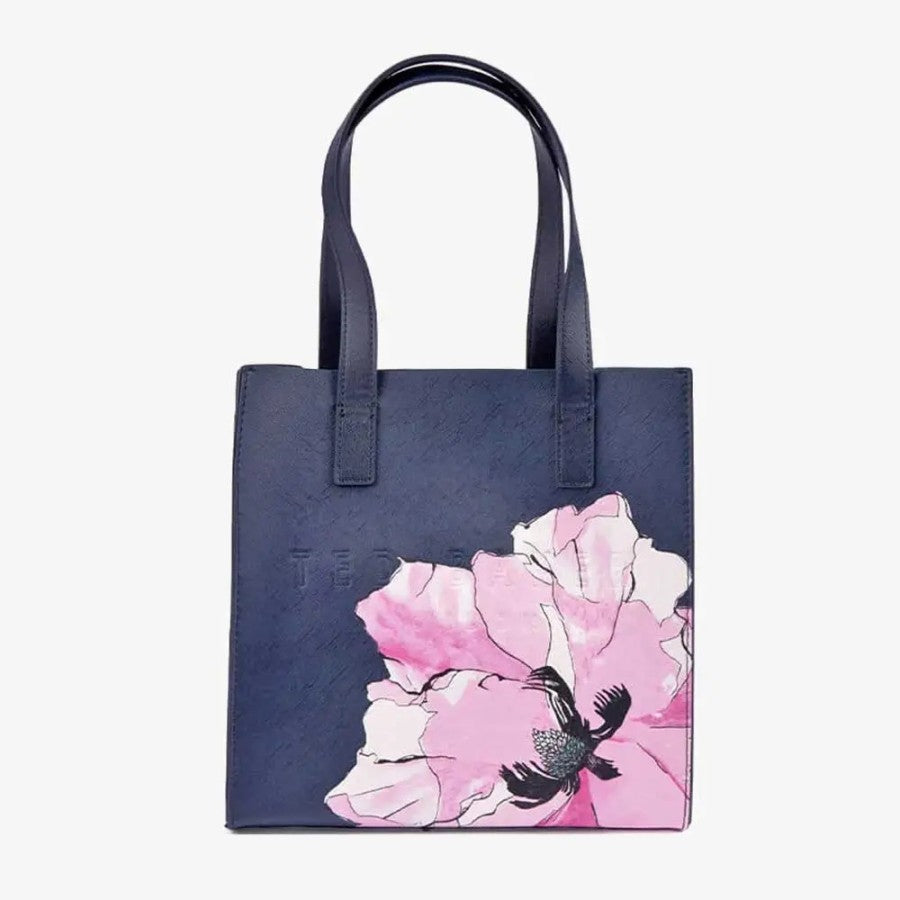 Women's Milecon-Floral Printed Small Icon Bag Navy Ted Baker South Africa