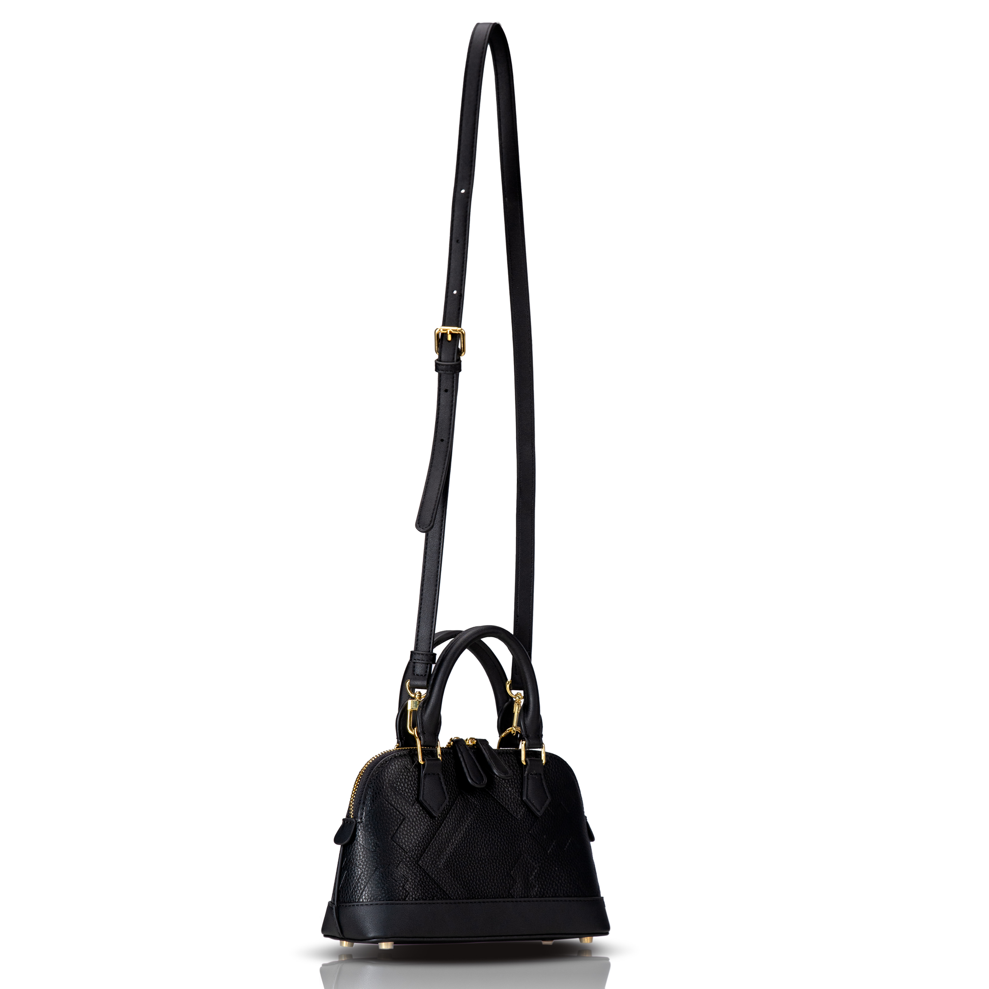 EMBOSSED DOME BAG - BLACK - By GALXBOY - Invoque