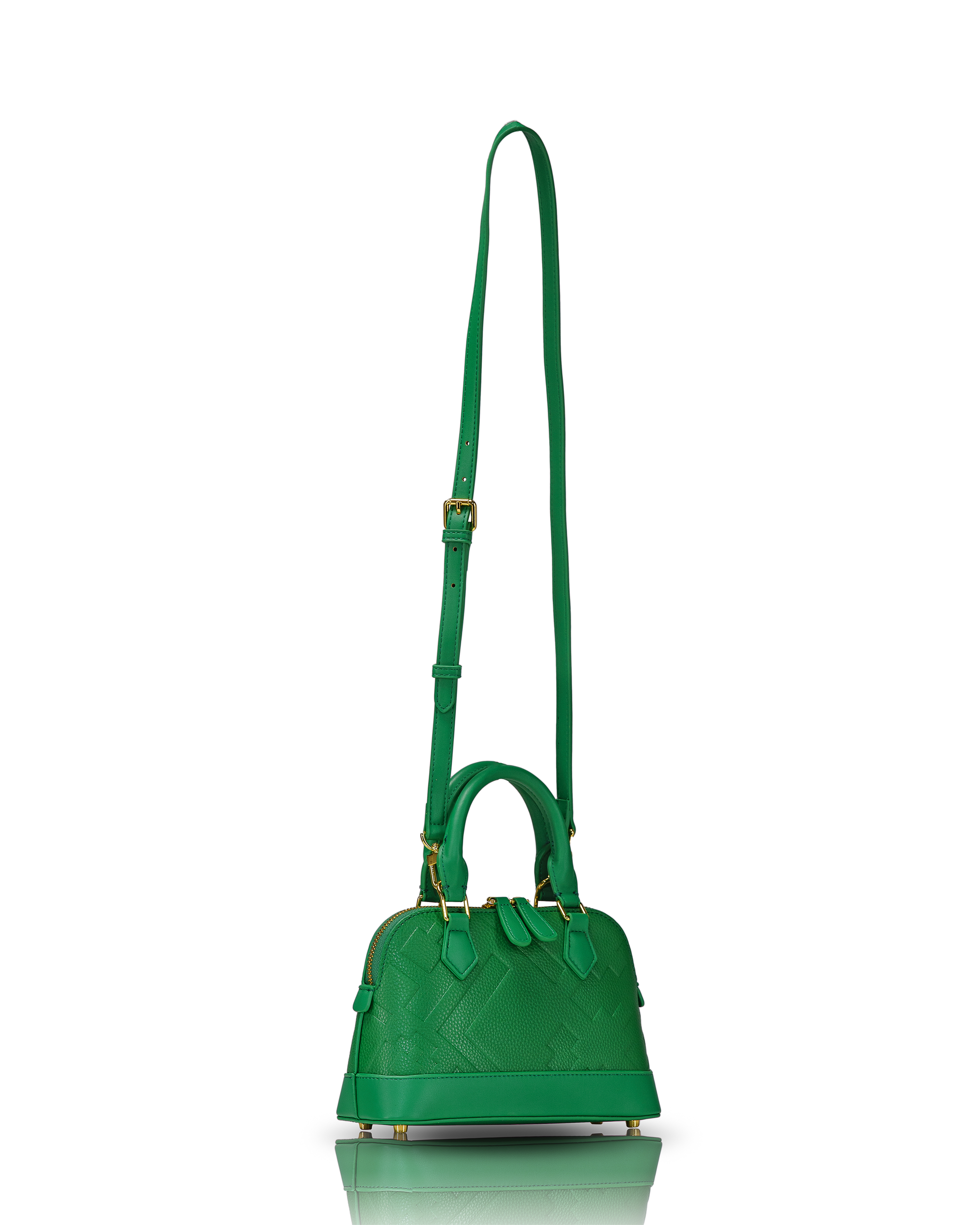 EMBOSSED DOME BAG - GREEN - By GALXBOY - Invoque