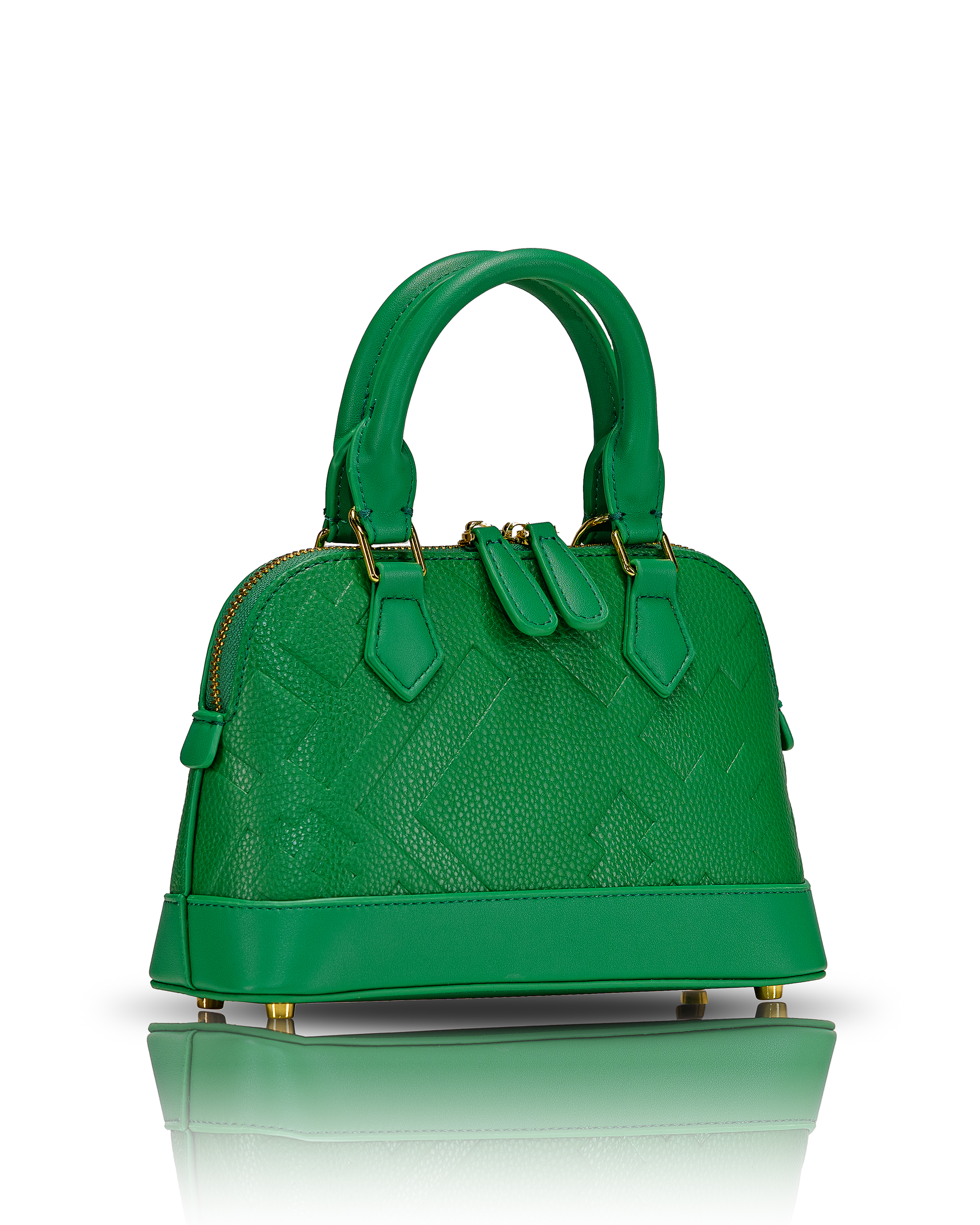 EMBOSSED DOME BAG - GREEN - By GALXBOY - Invoque