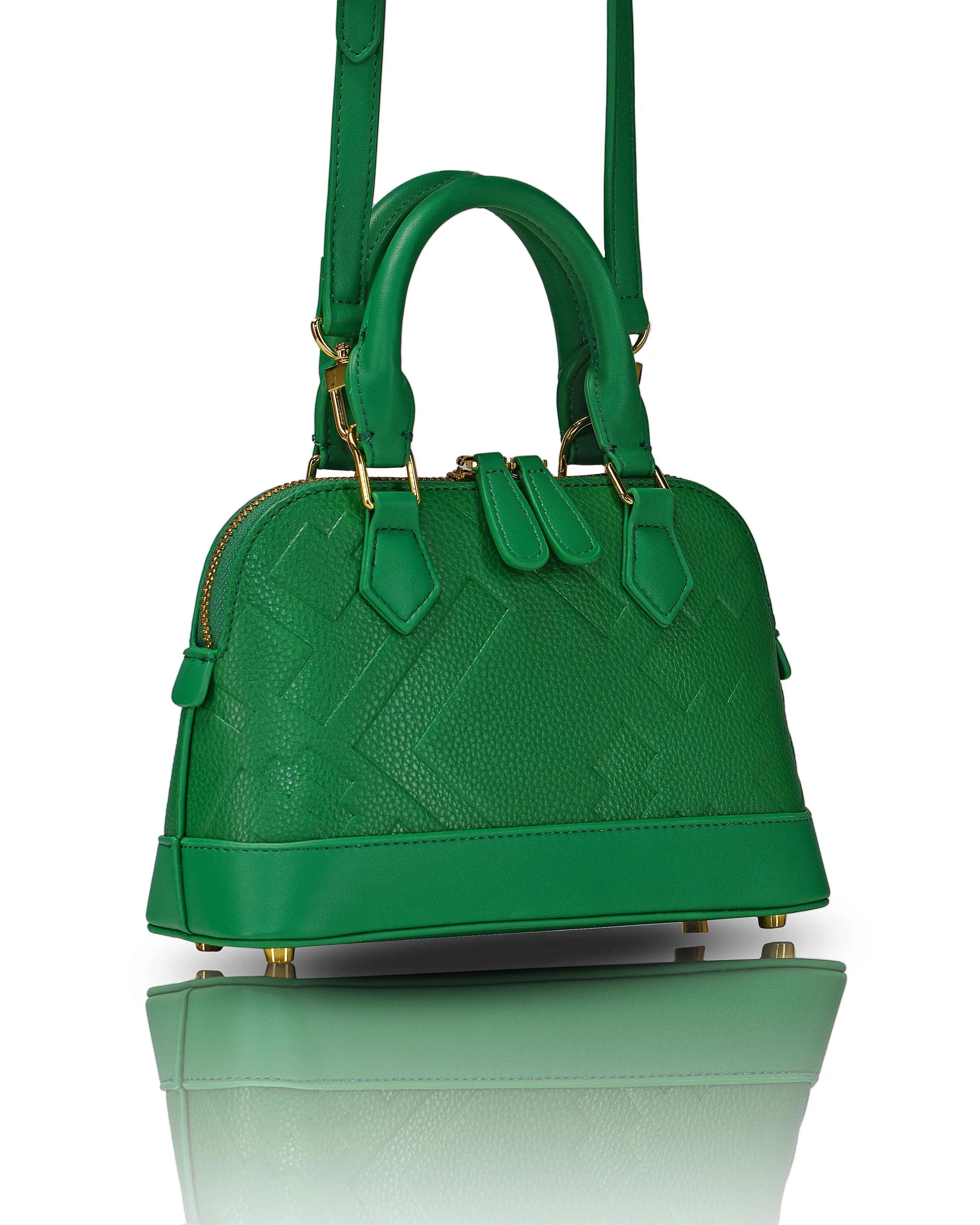 EMBOSSED DOME BAG - GREEN - Bellabags GALXBOY