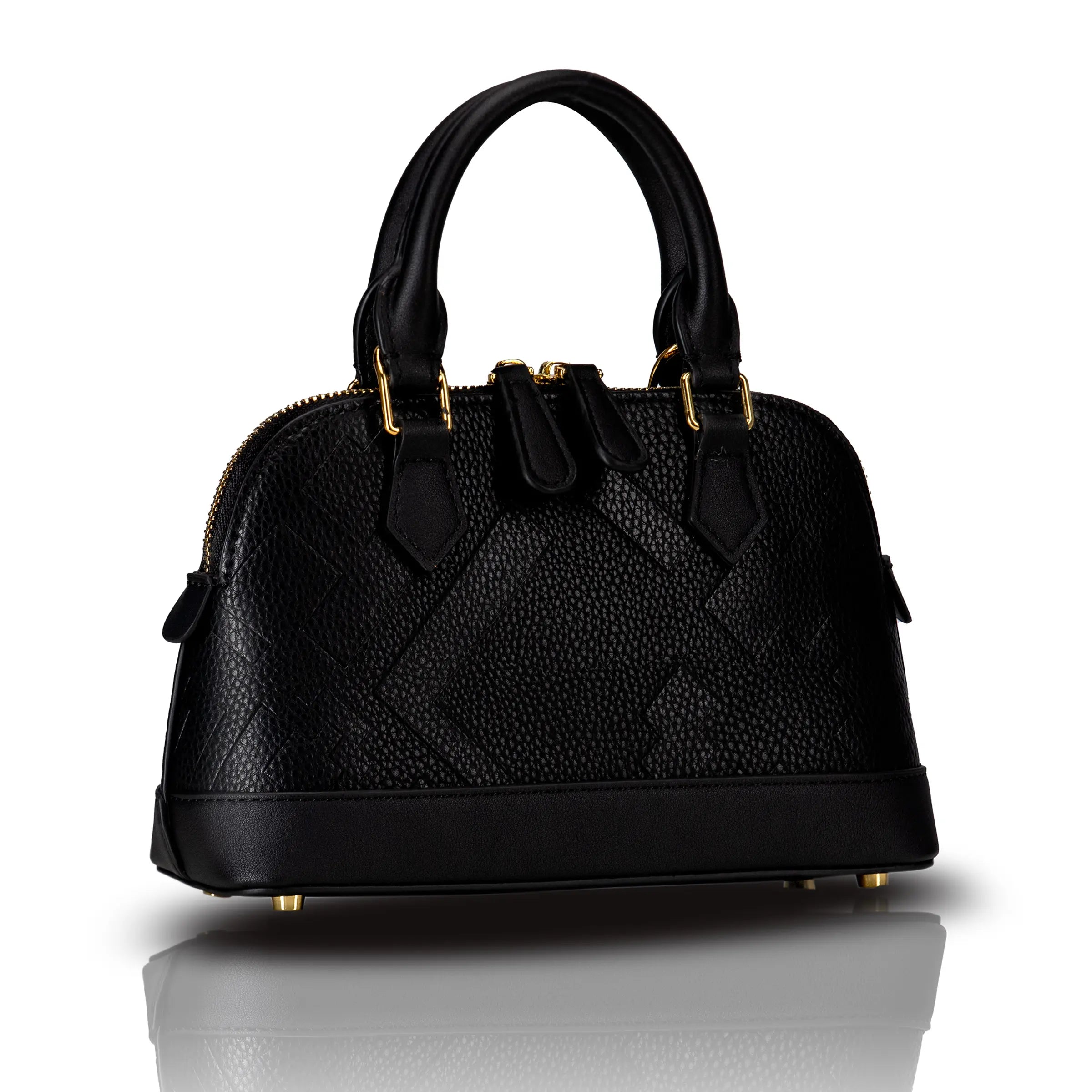 EMBOSSED DOME BAG - BLACK - Bellabags GALXBOY