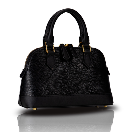 EMBOSSED DOME BAG - BLACK - By GALXBOY - Invoque