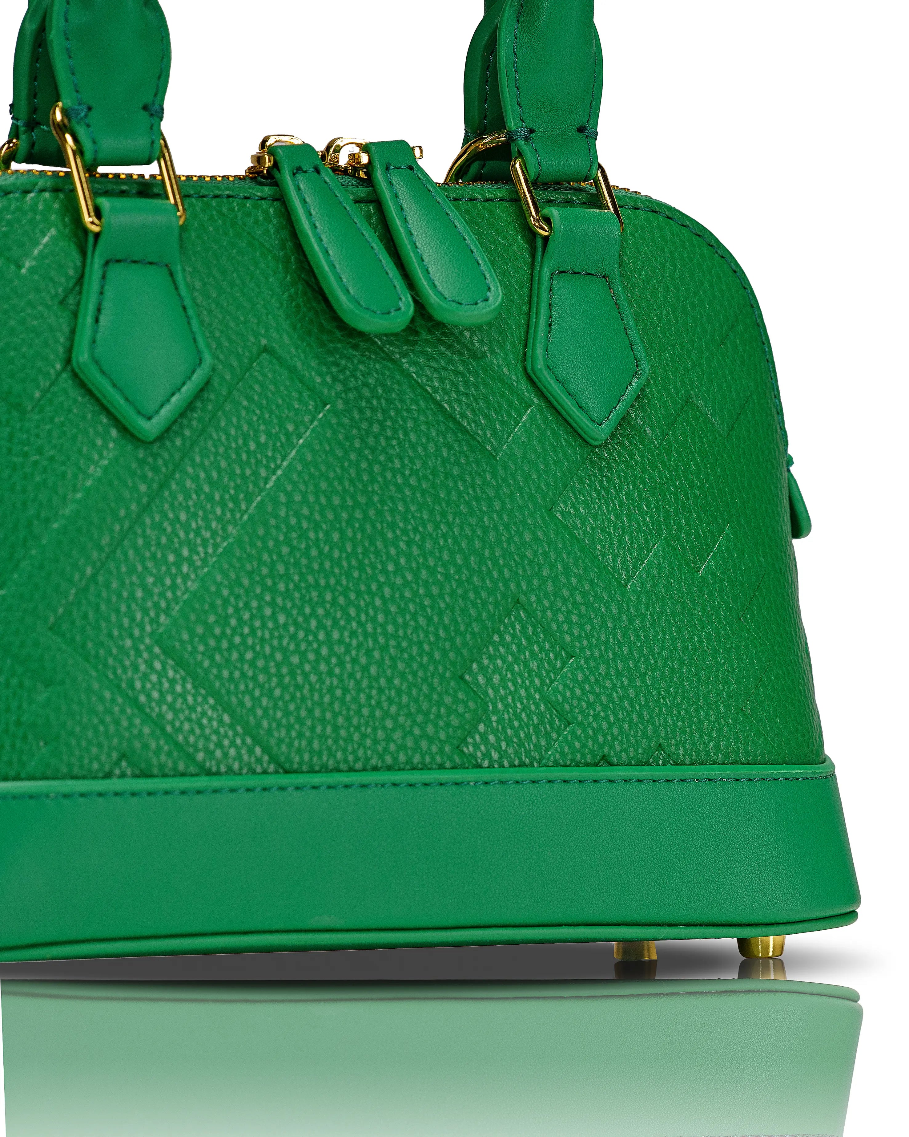 EMBOSSED DOME BAG - GREEN - Bellabags GALXBOY