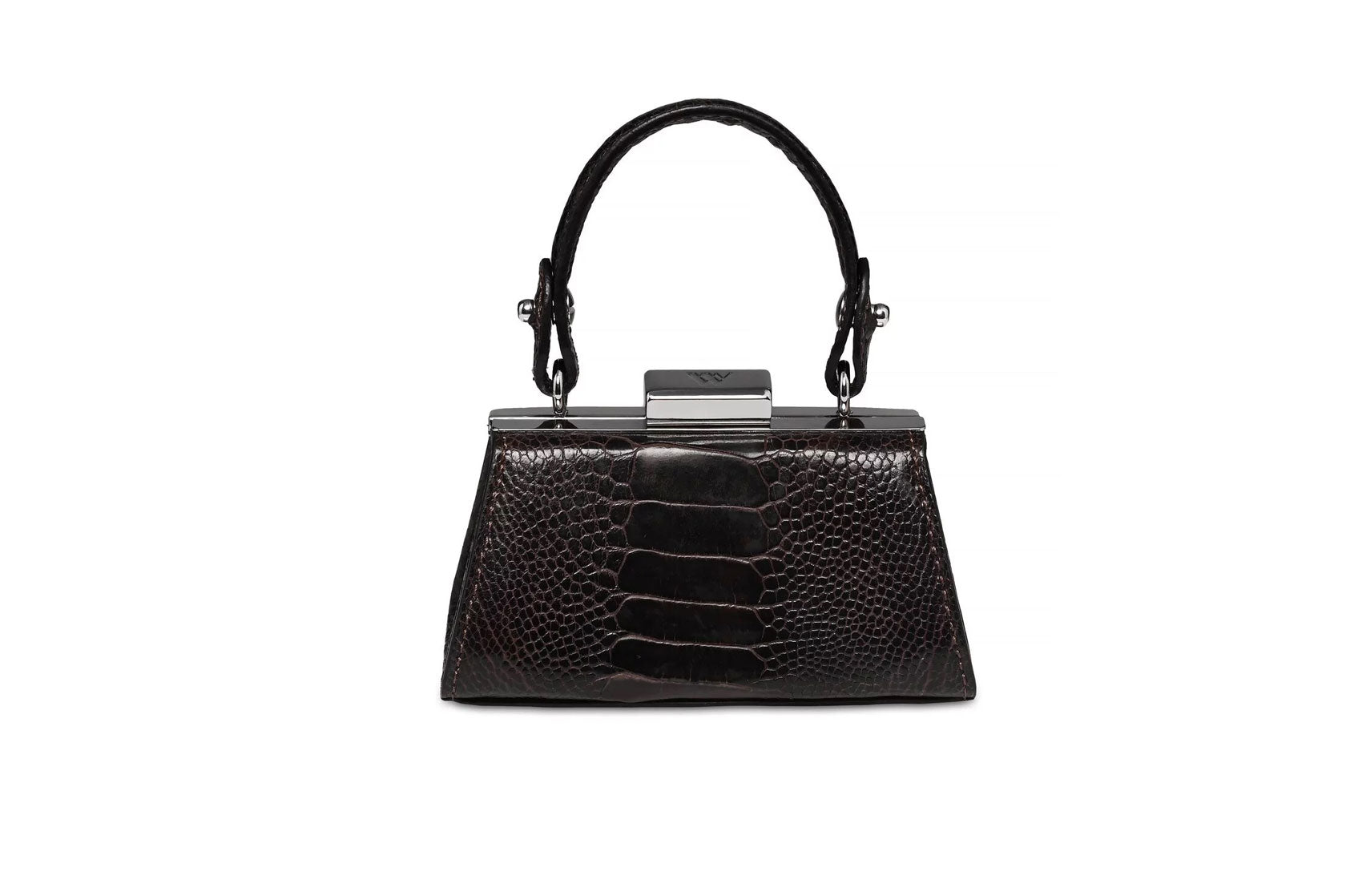 Black Nevada Ostrich Leather Micro Bag Bellabags Bellabags